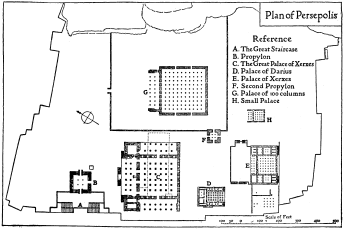 نقشه ناتمام کاخ تخت جمشید (منبع در لینک)